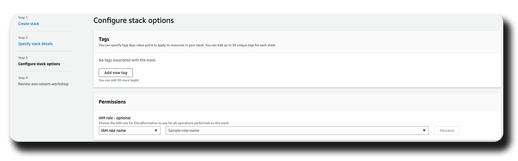 AWS CloudFormation Create Stack Step3