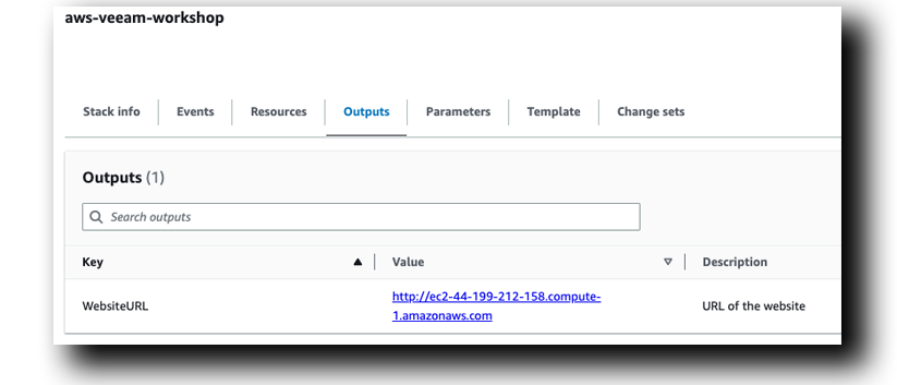 AWS CloudFormation Veeam Instance Stack