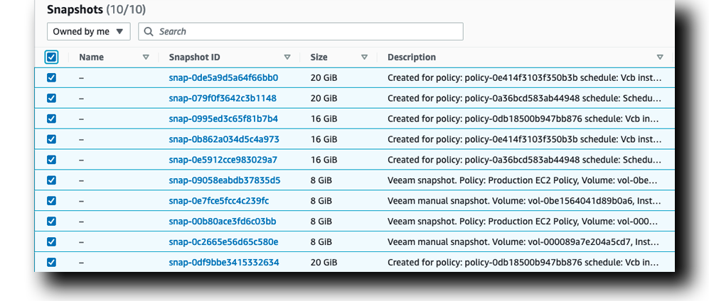 AWS EC2 Snapshots