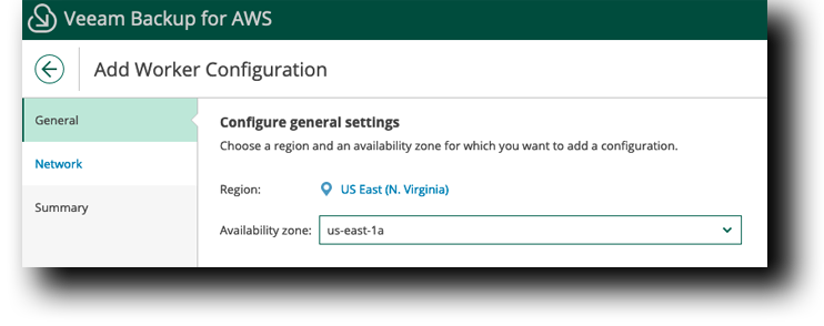 Veeam Worker Region