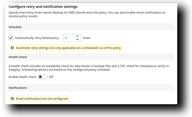 Veeam EC2 Backup Retry