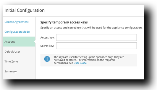 Veeam Initial Configuration Account