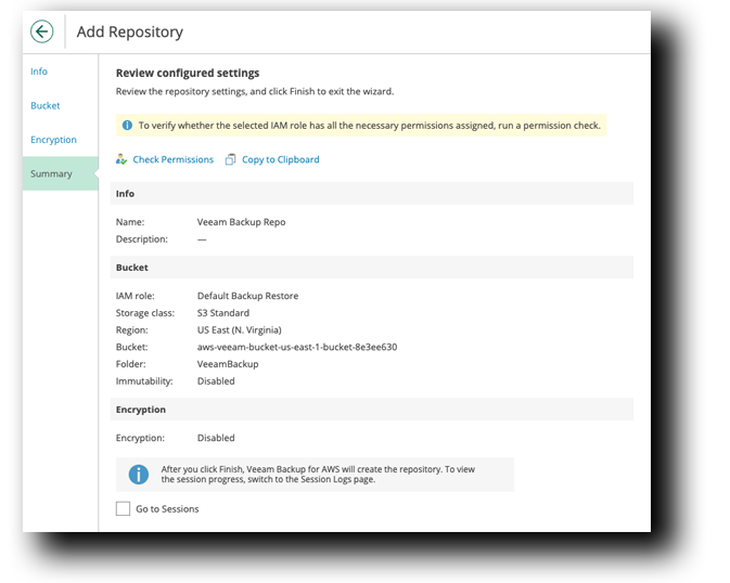 Veeam Repo Summary