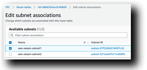 AWS Remove IGW for Subnet2