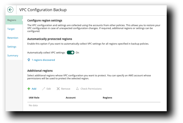 Veeam VPC Regions